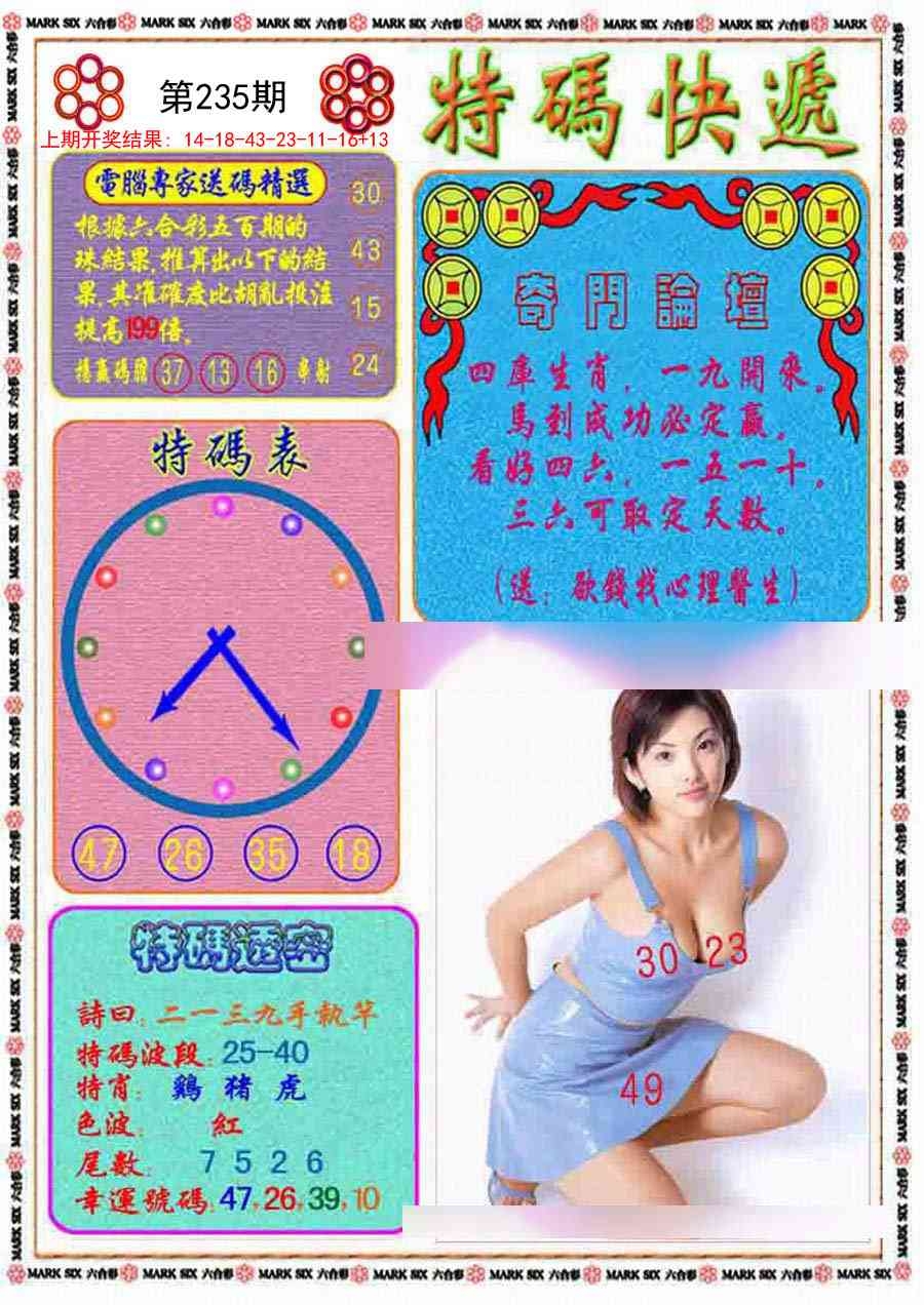 2025235期：特碼快遞報(bào)