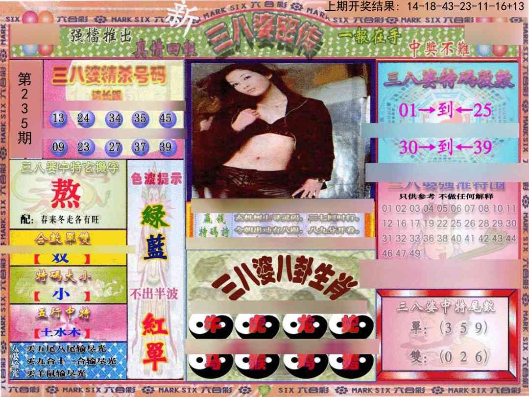 2025235期：三八婆密報(bào)