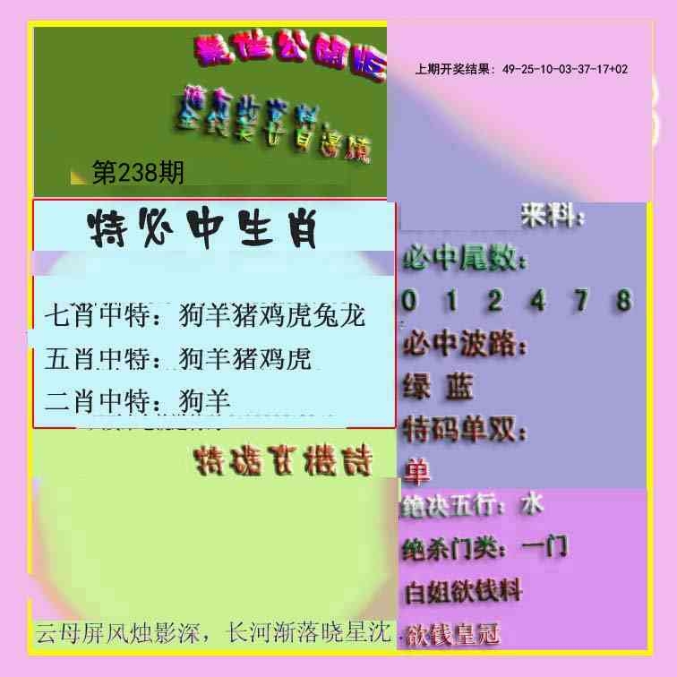 2025238期：波肖尾門報(bào)