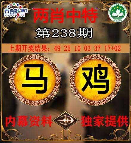 2025238期：澳門兩肖特