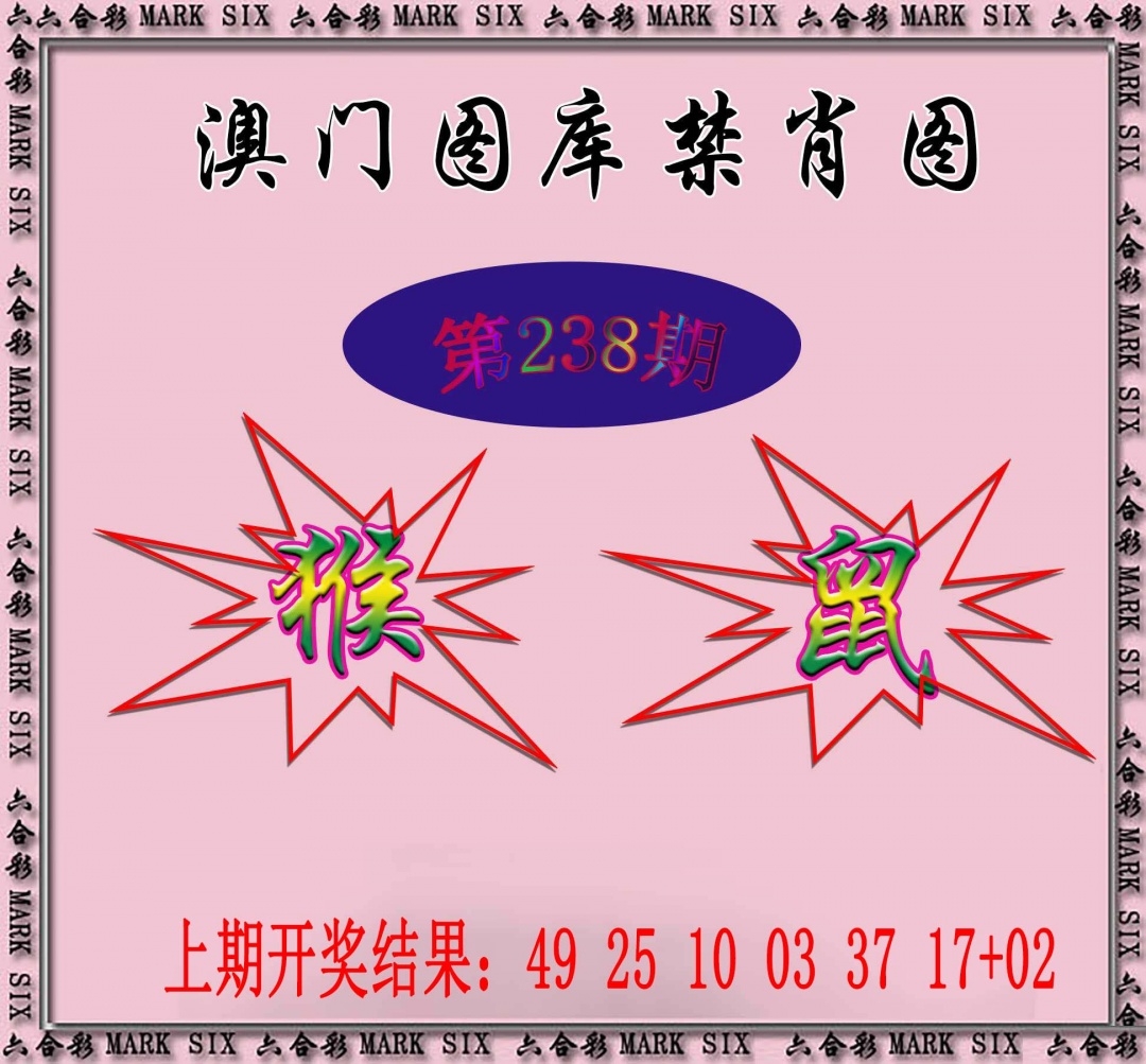 2025238期：新圖庫禁肖