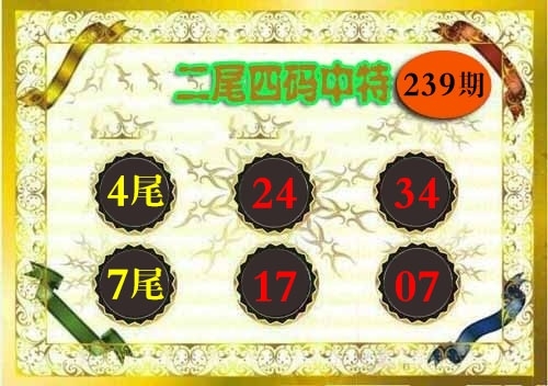 2025239期：二尾四碼圖