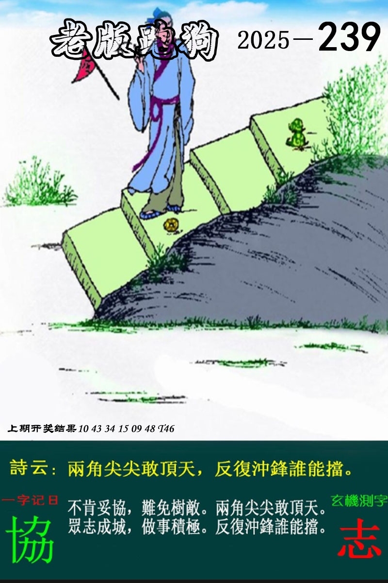 2025239期：老版跑狗圖