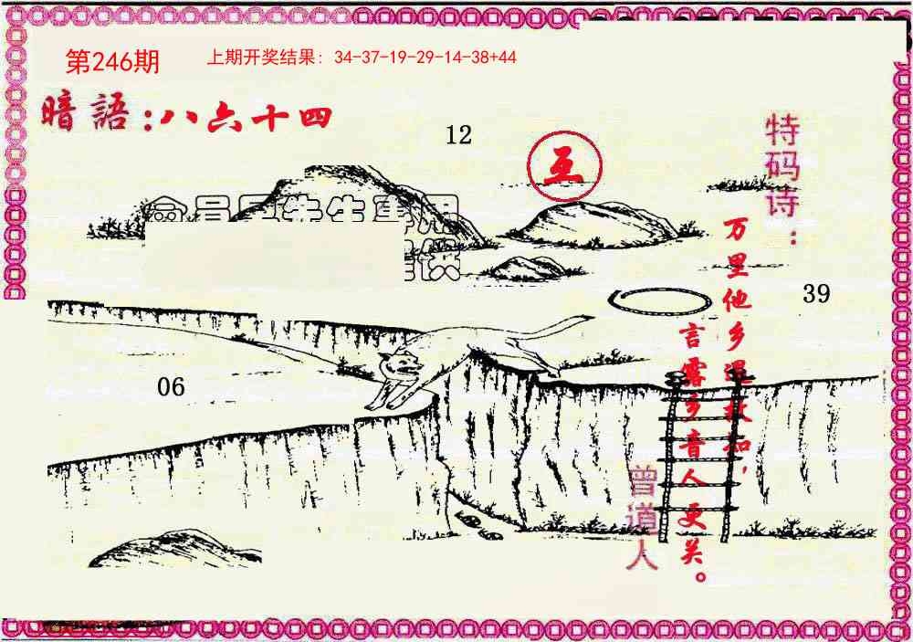 2025246期：曾道人暗語(yǔ)