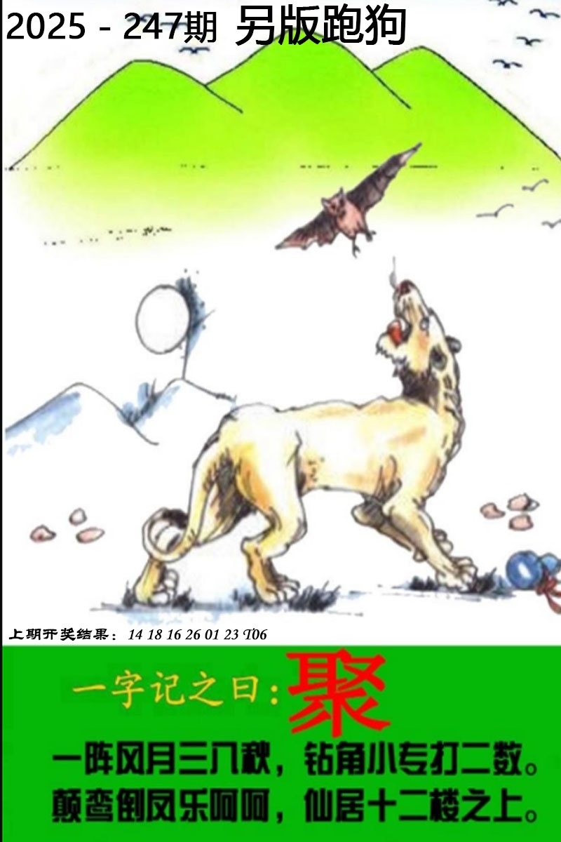 2025247期：另版跑狗圖