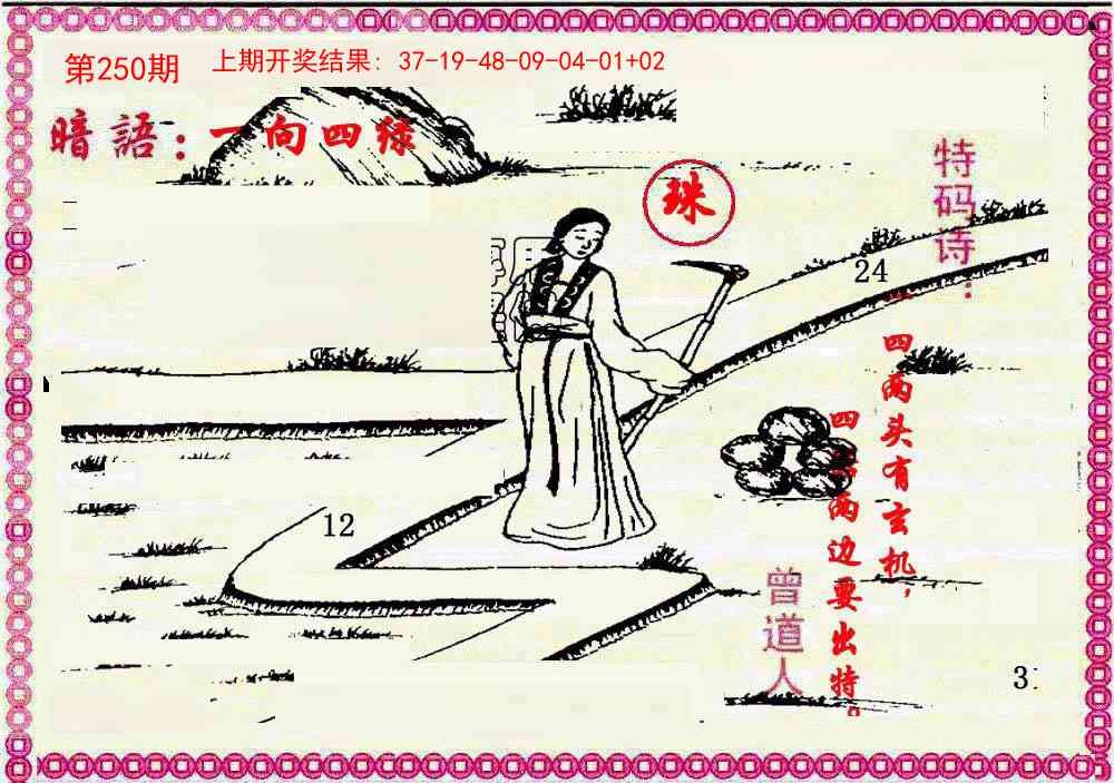 2025250期：曾道人暗語