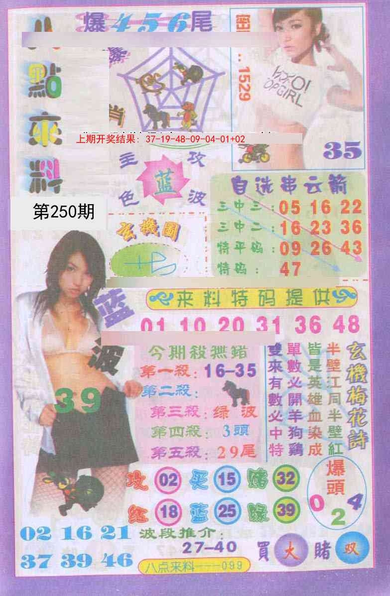2025250期：傳真八點(diǎn)料