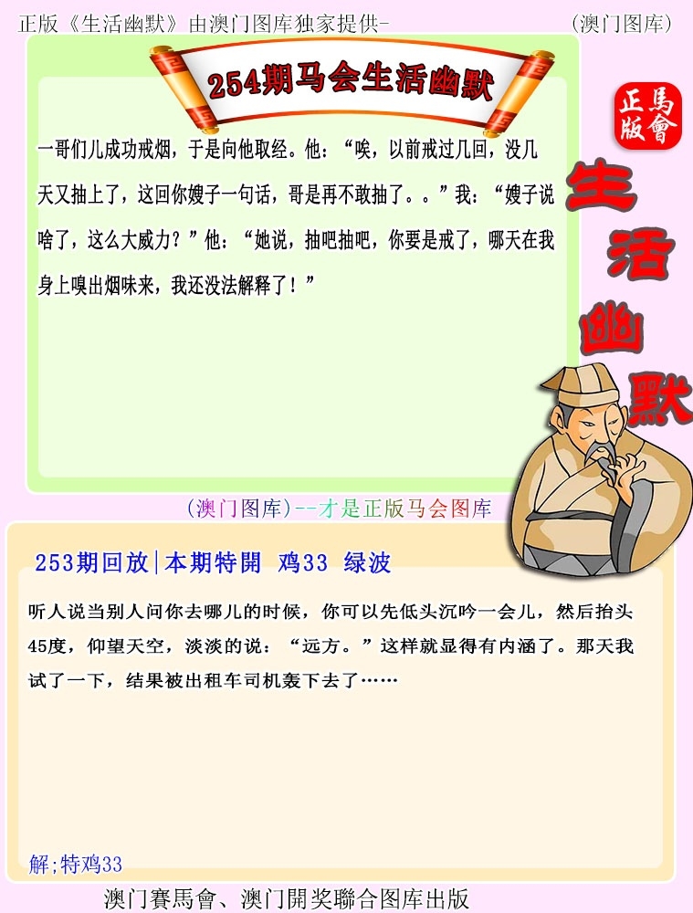 2025254期：新生活幽默