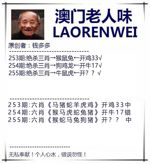 2025255期：澳門老人報