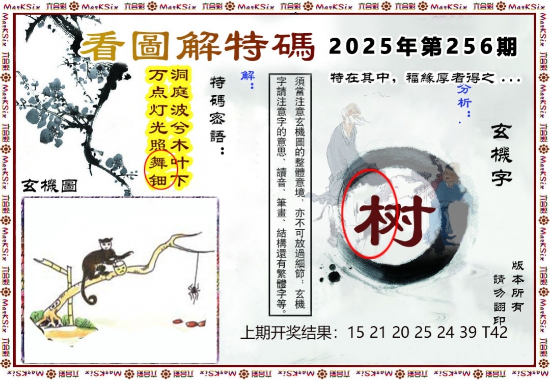 2025256期：看圖解特碼