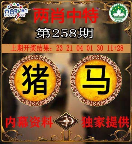 2025258期：澳門兩肖特