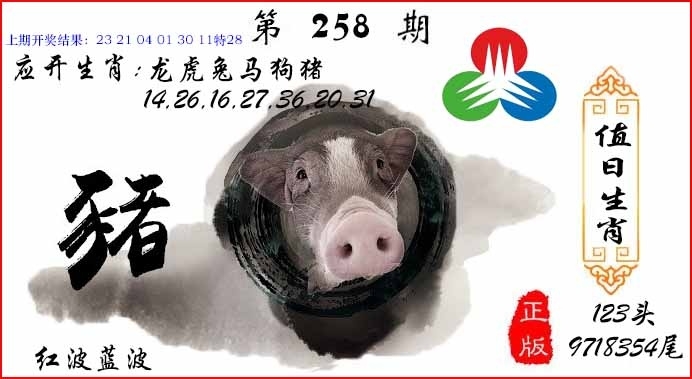 2025258期：值日生肖圖
