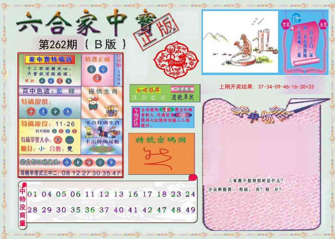 2025262期：六合家宝B，描绘2025最全免费正版大全玄机:鸡到天明自报晓;解析2025港六今晚开奖号码4肖8码：【兔马羊鸡,8-27-31-34-38-39-45-48】