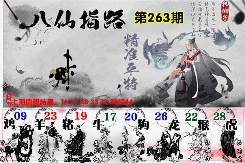 2025263期：八仙指路图，描绘2025期期精准免费玄机:金牛出门迎才神;解析2025天天彩资料免费图片4肖8码：【牛虎蛇羊,9-11-13-20-23-35-41-45】