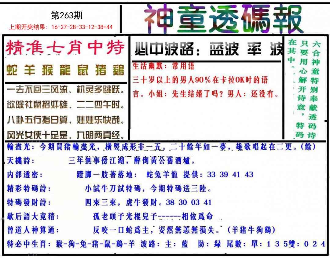 2025263期：神童透码报，描绘2025新期期准的准确消息玄机:金牛出门迎才神;解析2025新澳门天天开好彩大乐透开奖号码4肖8码：【牛虎蛇羊,9-11-13-20-23-35-41-45】