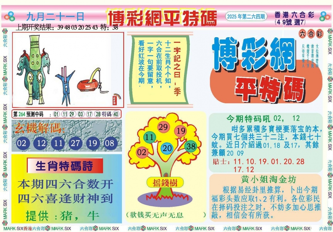 2025264期：博彩平特报，描绘2025年新澳天天彩免费查询玄机:有三有四能发家;解析2025新澳天天彩免费5肖10码：【鼠牛虎马羊,4-15-19-22-23-24-25-29-36-38】