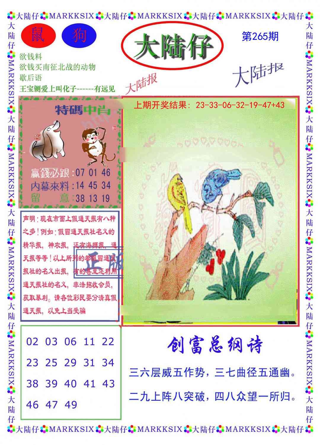 2025265期：澳门大陆仔，描绘205期澳门天天彩玄机:有男有女正合身;解析2025新澳门天天免费4肖8码：【羊鸡狗猪,2-4-15-17-30-31-37-45】