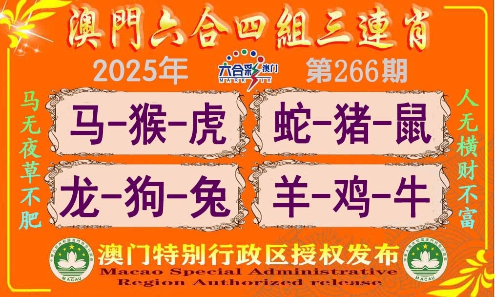2025266期：四组三连肖，描绘2025期期精准免费玄机:买三用六合;解析2025最新免费资料6肖12码：【牛兔龙马猴狗,2-8-10-15-16-22-26-32-36-40-42-47】