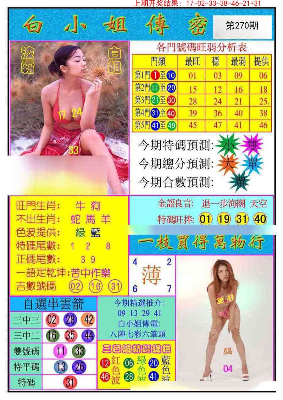 2025270期：白小姐密报，描绘2025期期精准免费玄机:十六姑娘巧样妆;解析2025资料免费大全3肖6码：【鼠牛羊,9-10-18-26-42-48】