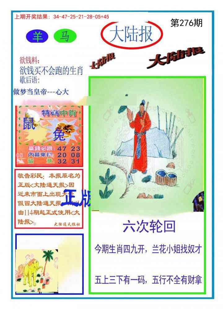 2025276期：澳门大陆报，描绘205期澳门天天彩玄机:金鸡报晓在三更;解析2025年新澳门天天开好6肖12码：【鼠牛虎兔龙马,3-6-10-15-21-23-25-27-32-43-45-47】
