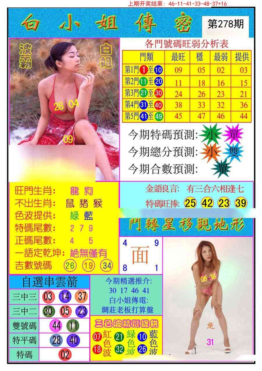 2025278期：白小姐密报，描绘2025资料免费大全玄机:铁树开花古来稀;解析2025期期精准免费3肖6码：【蛇鸡狗,4-10-11-24-30-37】