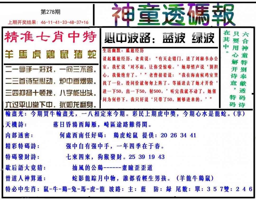 2025278期：神童透码报，描绘7777788888传真号码查询玄机:铁树开花古来稀;解析2025新期期准的准确消息3肖6码：【蛇鸡狗,4-10-11-24-30-37】