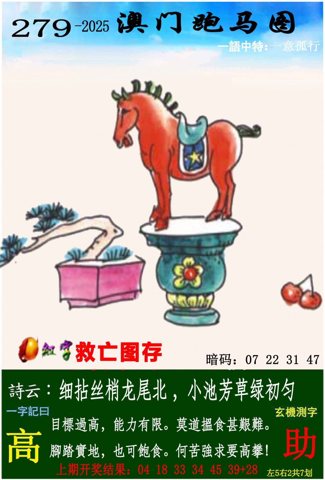 2025279期：澳门跑马图，描绘205期澳门天天彩玄机:说破玄机不为奇;解析2025年新澳门天天开好3肖6码：【虎兔马,10-27-30-33-43-48】