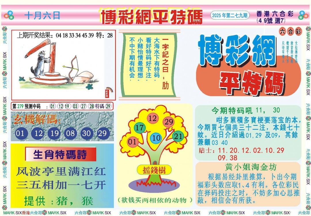 2025279期：博彩平特报，描绘2025年新澳天天彩免费查询玄机:说破玄机不为奇;解析2025新澳天天彩免费3肖6码：【虎兔马,10-27-30-33-43-48】