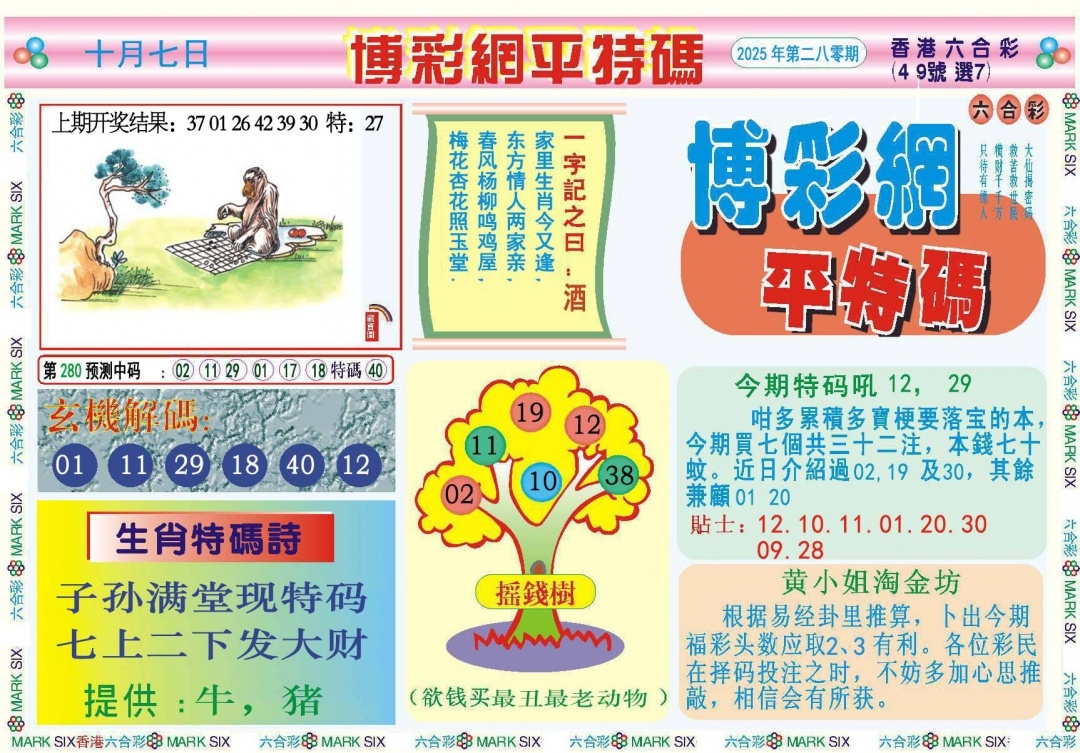 2025280期：博彩平特报，描绘2025年新澳天天彩免费查询玄机:元宵十五好佳节;解析2025新澳天天彩免费6肖12码：【鼠虎龙羊鸡狗,1-6-7-14-24-25-29-30-38-45-47-48】
