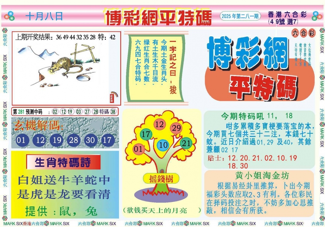 2025281期：博彩平特报，描绘2025年新澳天天彩免费查询玄机:买三用六合;解析2025新澳天天彩免费6肖12码：【虎兔蛇马猴鸡,3-4-22-23-28-32-35-37-39-42-44-49】