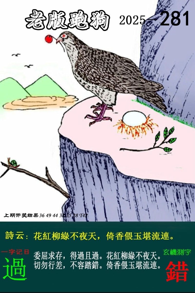 2025281期：老版跑狗图，描绘7777788888新版跑狗图解析玄机:买三用六合;解析7777788888新版跑狗6肖12码：【虎兔蛇马猴鸡,3-4-22-23-28-32-35-37-39-42-44-49】