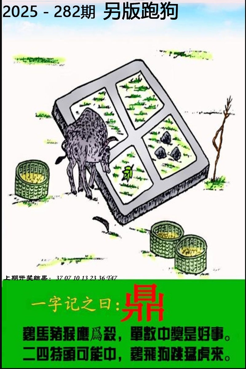 2025282期：另版跑狗图，描绘7777788888新版跑狗图解析玄机:二二四四同等数;解析7777788888新版跑狗6肖12码：【牛虎龙马猴鸡,2-3-4-5-14-16-26-38-39-40-43-46】