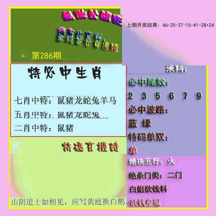 2025286期：波肖尾门报，描绘205期澳门天天彩玄机:四前九后有玄机;解析2025最新免费资料大全性6肖12码：【鼠牛蛇猴狗猪,5-6-17-20-24-27-28-33-41-42-45-48】