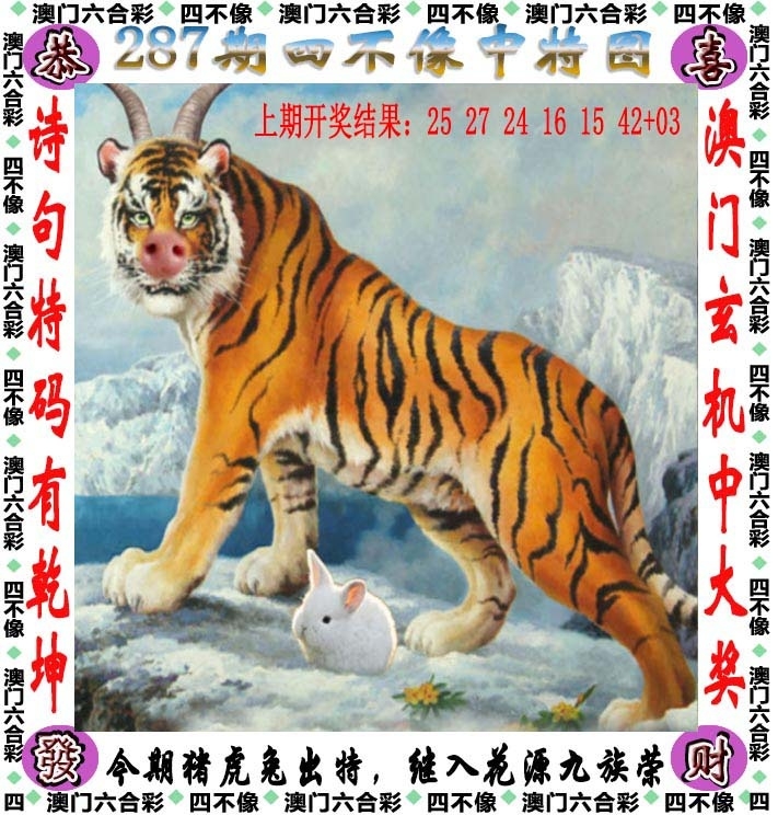 2025287期：澳门四不像，描绘205期澳门天天彩玄机:幸运号码中大奖;解析2025新澳门天天免费6肖12码：【虎龙蛇羊猴鸡,9-11-14-24-26-27-28-32-36-41-45-49】