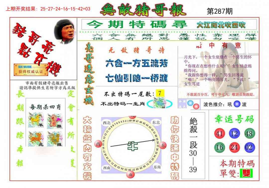 2025287期：无敌猪哥报，描绘2025新门正版挂牌玄机:幸运号码中大奖;解析2025期期精准免费6肖12码：【虎龙蛇羊猴鸡,9-11-14-24-26-27-28-32-36-41-45-49】