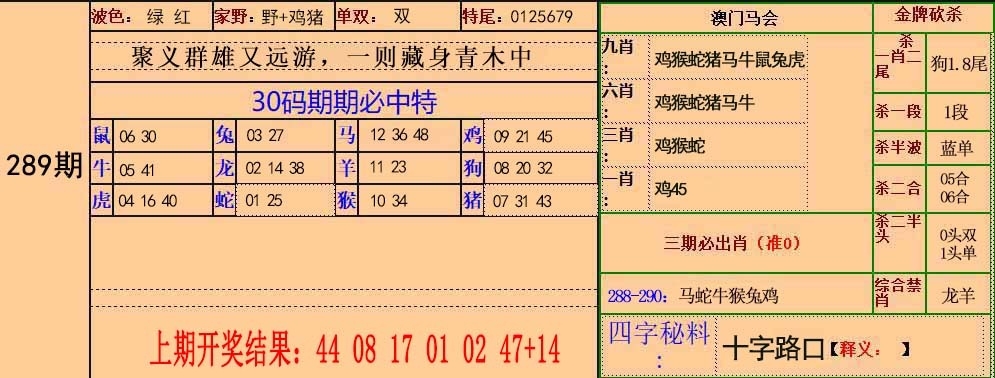 2025289期：30码中特图，描绘2025新澳门精准正版图片玄机:桂花香来是佳人;解析2025正版天天免费开4肖8码：【蛇羊鸡猪,1-4-11-23-32-38-45-47】