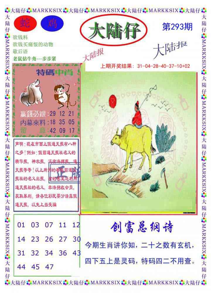2025293期：澳门大陆仔，描绘205期澳门天天彩玄机:蓝红开出生肖东;解析2025新澳门冷码表4肖8码：【鼠兔蛇鸡,1-7-24-26-35-36-37-38】