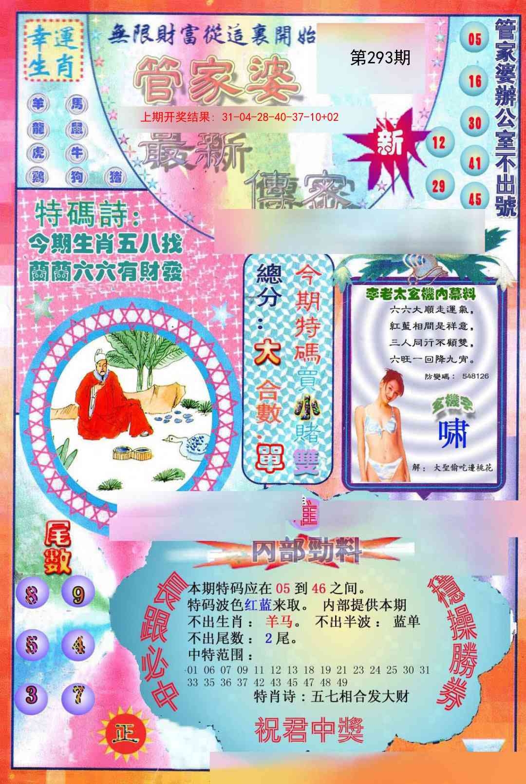 2025293期：管家婆密传，描绘澳门管家婆100%精准玄机:蓝红开出生肖东;解析澳门管家婆100精准谜语4肖8码：【鼠兔蛇鸡,1-7-24-26-35-36-37-38】