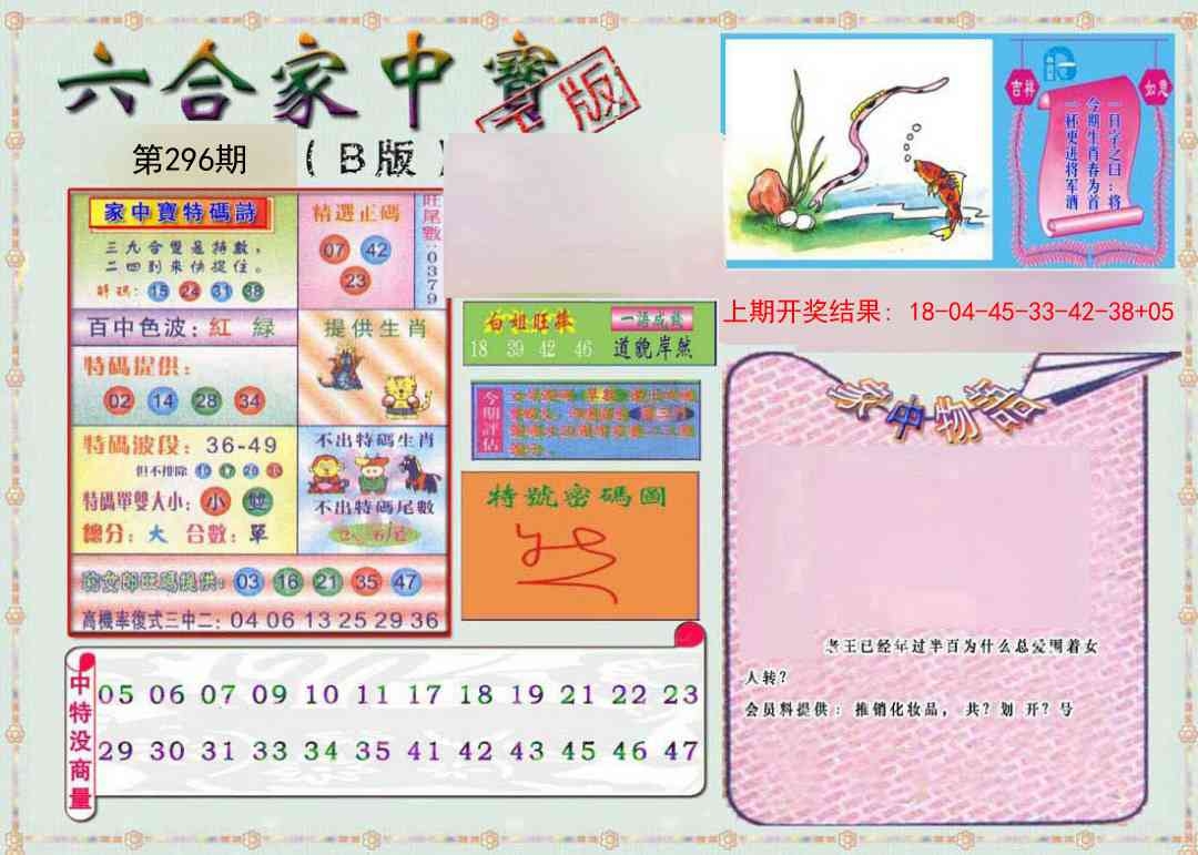 2025296期：六合家宝B，描绘2025最全免费正版大全玄机:三头六臂是哪吒;解析2025最全免费资料大全4肖8码：【蛇马鸡猪,5-16-20-31-33-38-45-49】