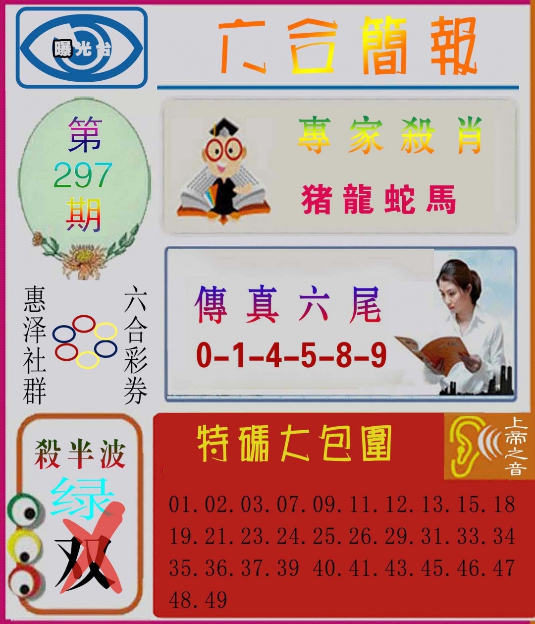 2025297期：六合简报图，描绘2025最全免费资料大全玄机:红蓝两波发大家;解析2025最全免费正版大全5肖10码：【鼠牛龙蛇猪,3-12-18-23-26-30-32-35-39-46】