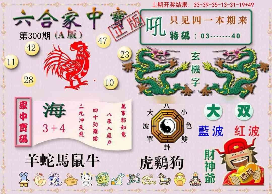 2025300期：合家中宝A，描绘205期澳门天天彩玄机:今期特尾二三八;解析2025最全免费正版大全3肖6码：【鼠马狗,11-34-35-42-43-45】