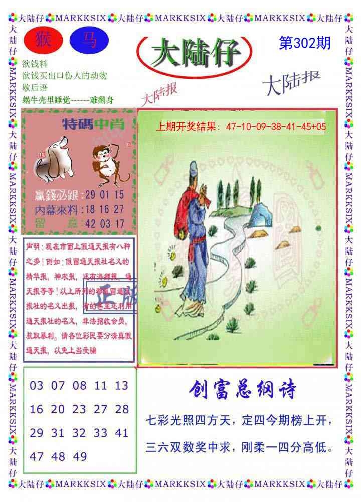 2025302期：澳门大陆仔，描绘205期澳门天天彩玄机:今期生肖定北方;解析2025新澳门冷码表3肖6码：【兔鸡狗,14-23-25-34-38-43】