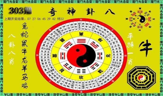 2025303期：神奇八卦图，描绘2025年最精准免费资料玄机:特码看本期;解析2025最精免费资料大全4肖8码：【牛兔羊猪,8-12-24-25-30-36-39-46】