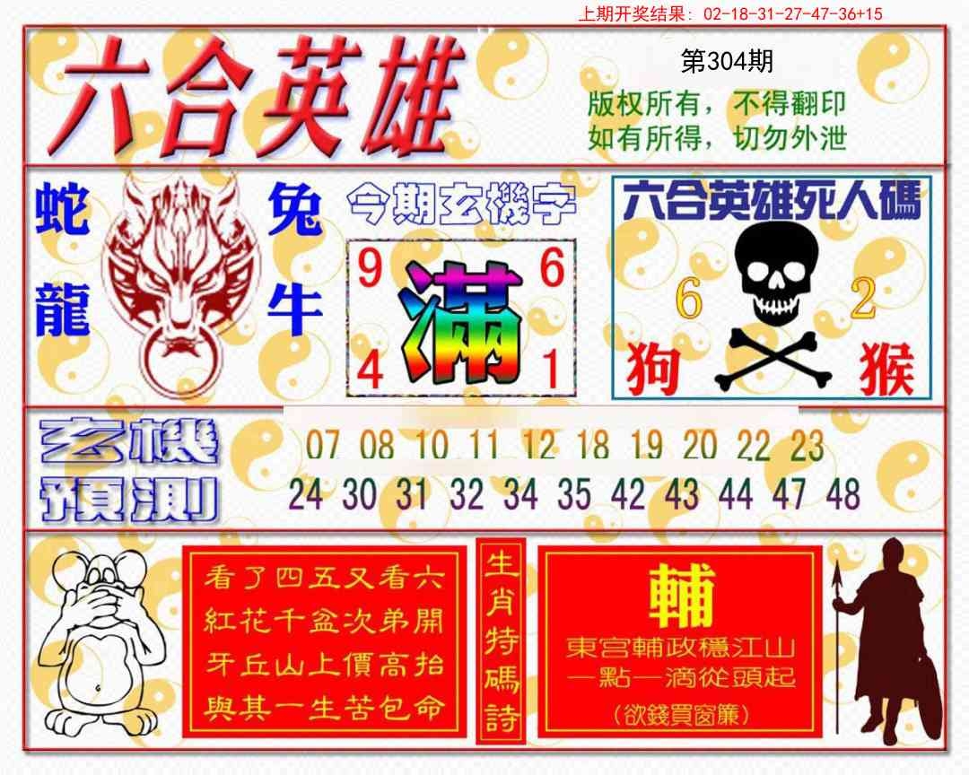 2025304期：六合英雄报，描绘2025最新免费资料玄机:回首三四要留意;解析2025最全免费资料大全4肖8码：【虎羊鸡猪,2-5-15-40-41-45-47-48】