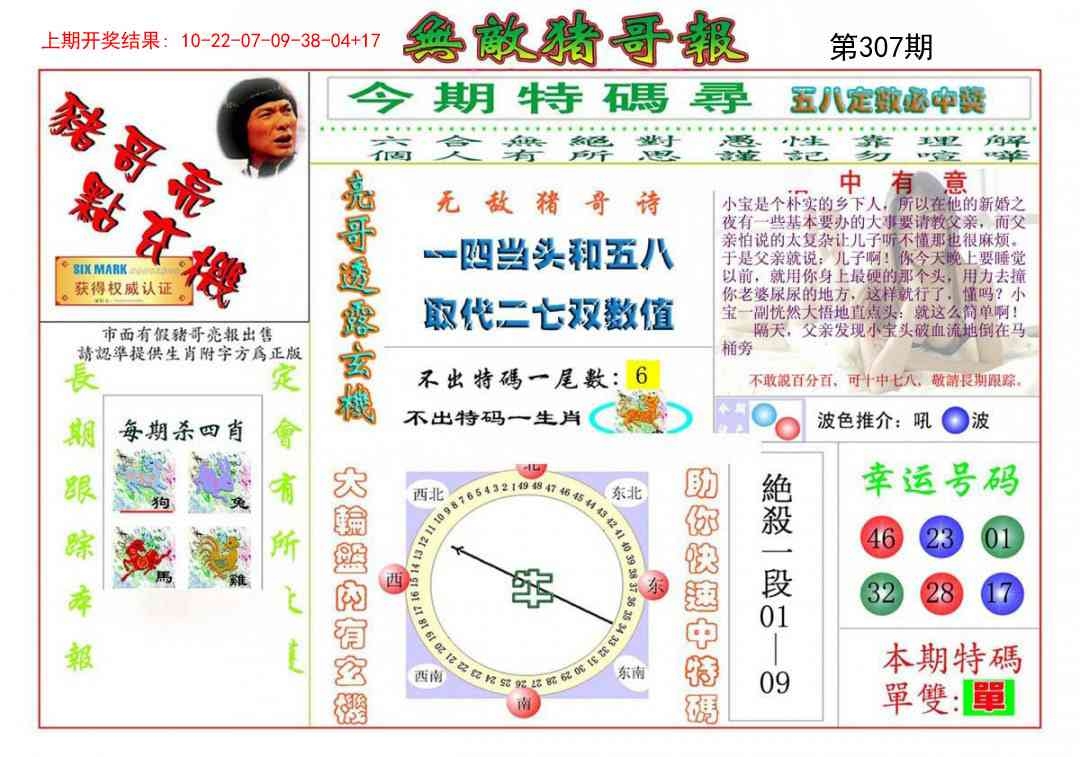 2025307期：无敌猪哥报，描绘2025新门正版挂牌玄机:老牛骑马倒着走;解析205期澳门天天彩5肖10码：【龙蛇马鸡狗,3-16-19-20-30-34-41-43-45-48】