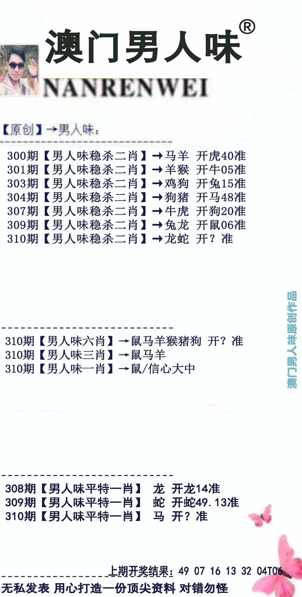 2025310期：澳门男人味，描绘2025新澳门冷码表玄机:今期特门一二七;解析2025新澳门天天精准谜语3肖6码：【马狗猪,3-11-12-22-29-30】