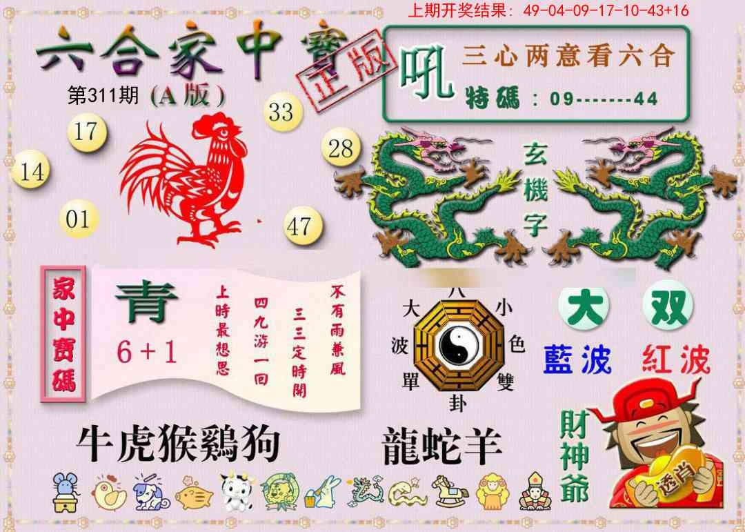 2025311期：合家中宝A，描绘2025最全免费正版大全玄机:湖中荷花出污泥;解析2025年最新资料大全下载3肖6码：【兔蛇猪,16-24-36-44-45-46】