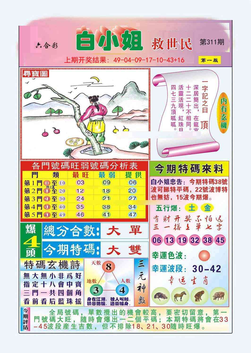 2025311期：白小姐救世，描绘2025最新资料免费大全一玄机:二八作伴有玄机;解析2025新资料免费大全一5肖10码：【鼠蛇猴鸡狗,2-9-15-17-18-20-22-24-35-43】