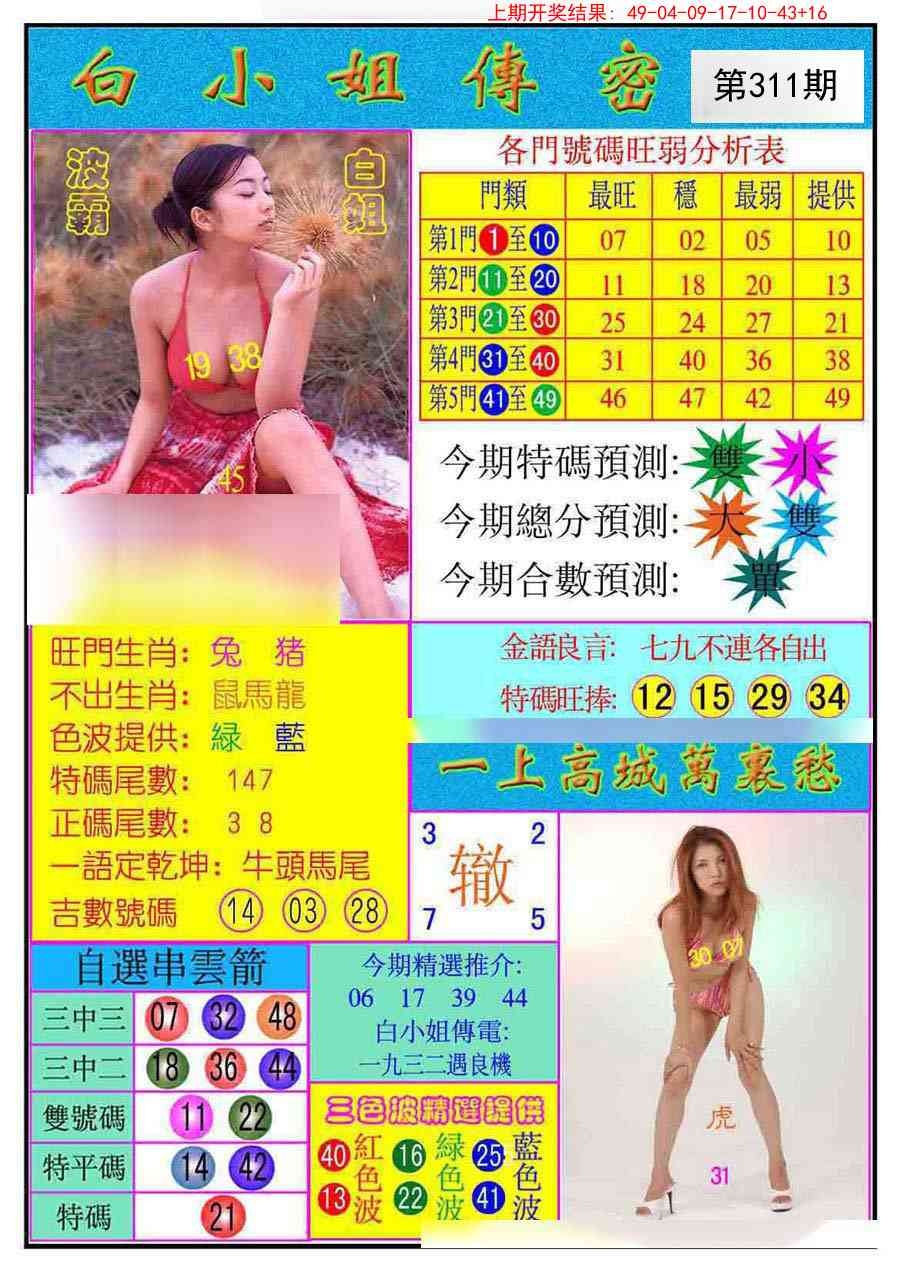 2025311期：白小姐密报，描绘2025资料免费大全玄机:二八作伴有玄机;解析2025最新资料免费大全5肖10码：【鼠蛇猴鸡狗,2-9-15-17-18-20-22-24-35-43】