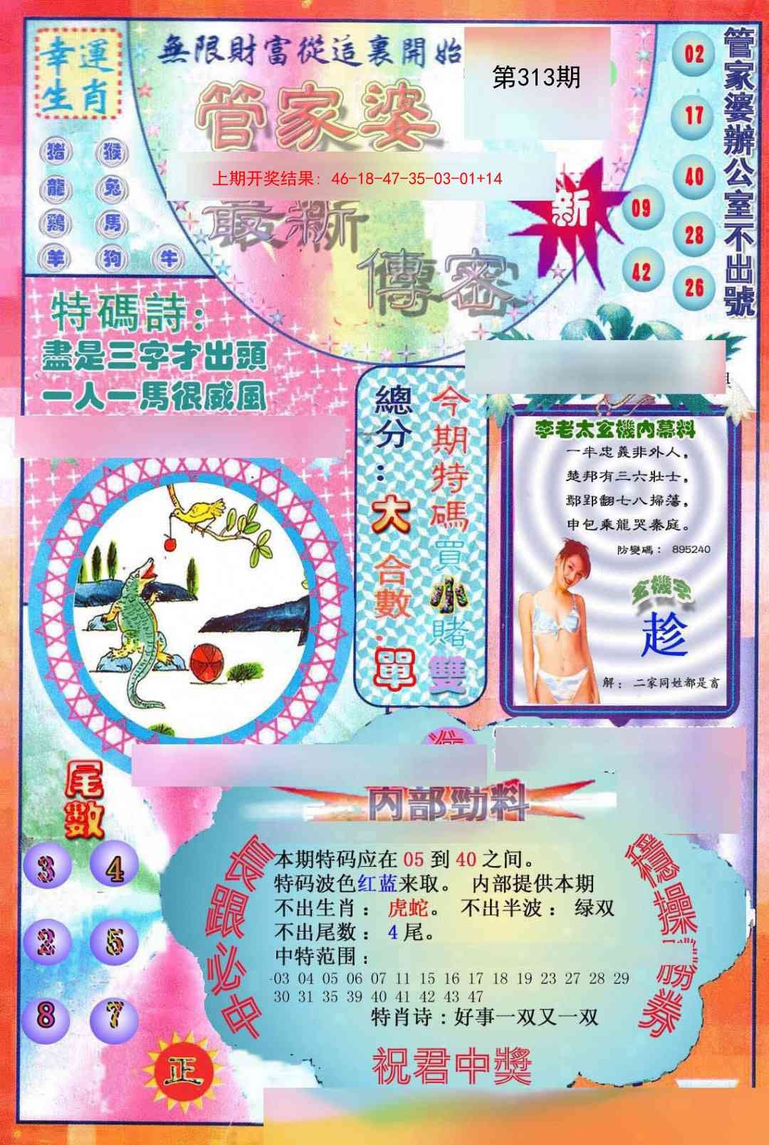 2025313期：管家婆密传，描绘管家婆玄机:欲钱去找去年十—期(兔马);解析新奥门管家婆3肖6码：【蛇羊猴,3-6-24-25-26-48】